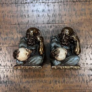 Rare Pair of Alchemist Darwin Bookends